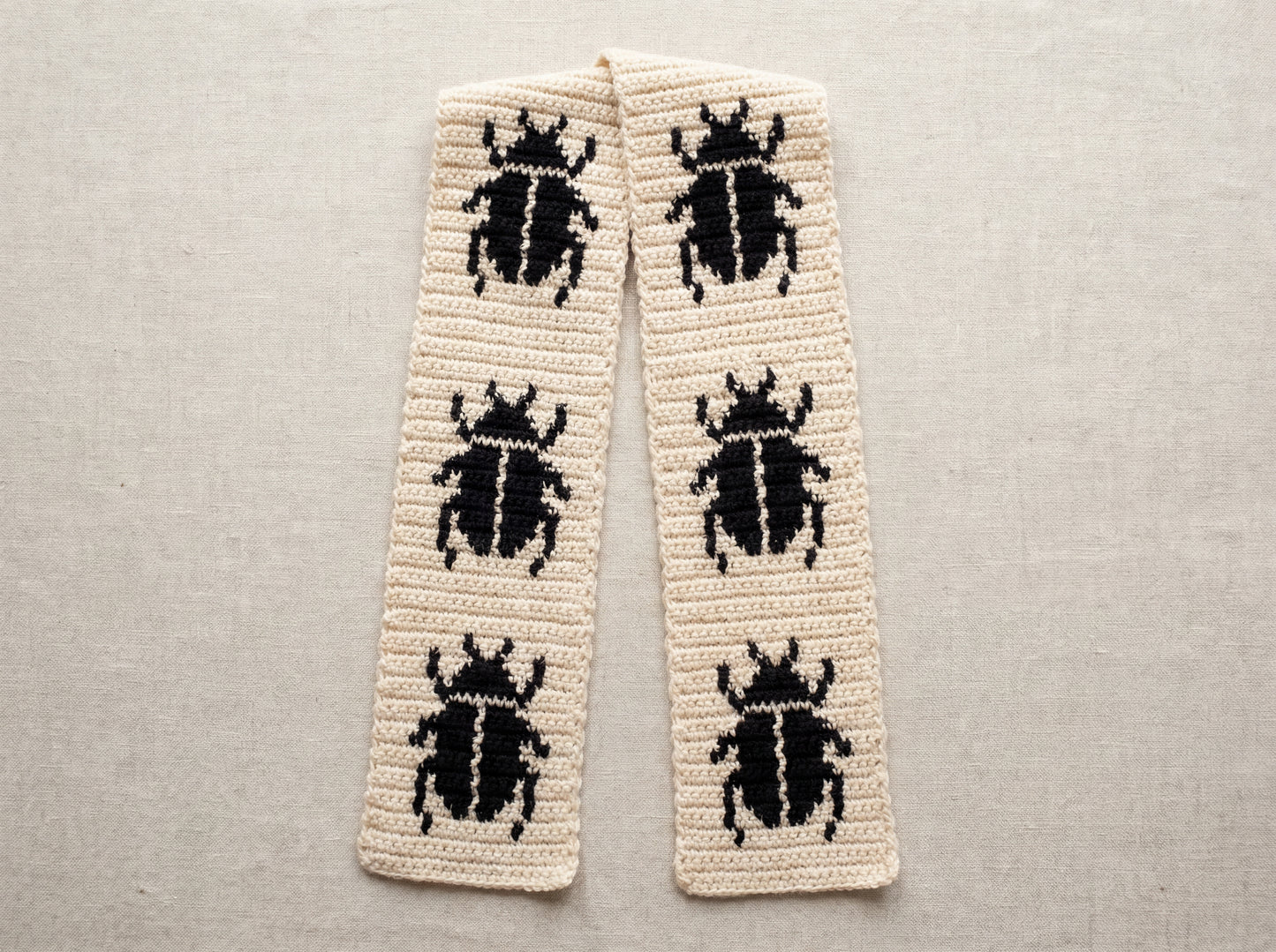 The Botanical Beetle Scarf - Digital Crochet Pattern (PDF)
