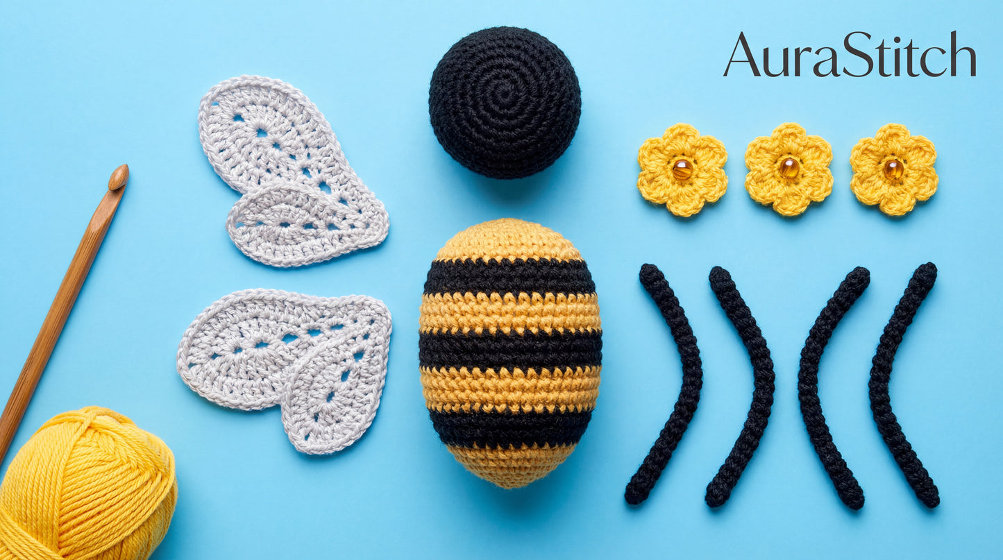 The Blossom Bumblebee - Crochet Pattern (Digital PDF)