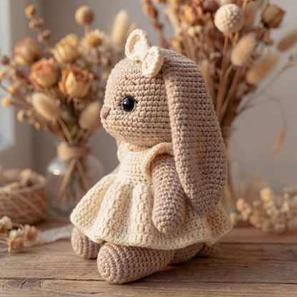 Adorable Amigurumi Bunny Crochet Pattern - Intermediate PDF Guide