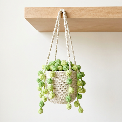 Crochet Hanging Plants Pattern Bundle - 5 Realistic Succulents & Flowers (Digital Download)